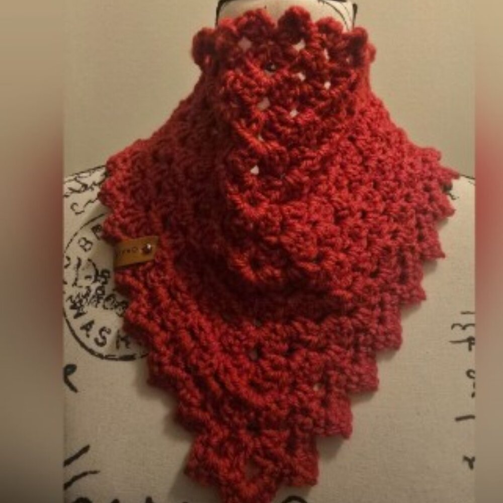 2 Way Handmade Crochet Bandana/Kerchief